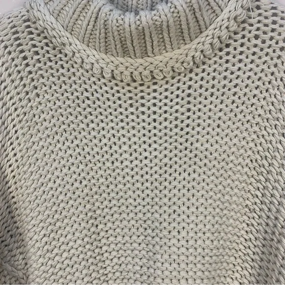 Free People My Only Sunrise Chunky Open Cable Knit Oversized Slouchy Sweater - Picture 10 of 16